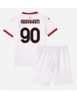 AC Milan Tammy Abraham #90 Bortedraktsett Barn 2024-25 Korte ermer (+ bukser)